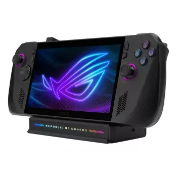 Docking stacija ASUS ROG Bulwark Dock 2025 DG300 USB Type-C, 1x RJ-45, 1x HDMI, melna, 160×74×25.5 mm