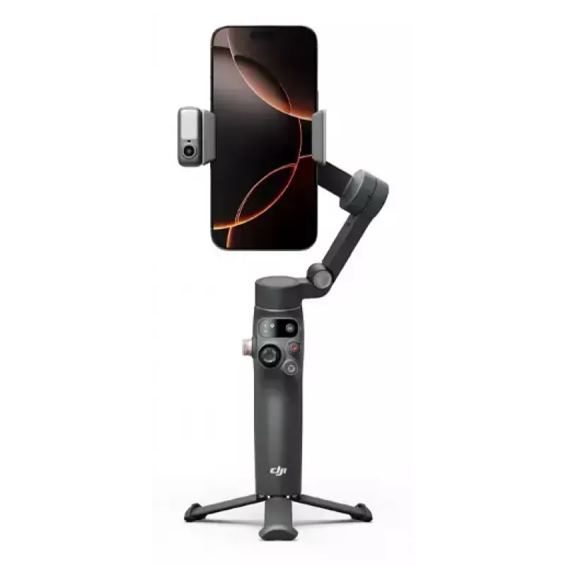 Viedtālruņa stabilizators DJI Osmo Mobile 8 — Melns, maks. slodze 0,3 kg, 3350 mAh akumulators, 10 h darbība