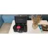 Muse MT-103 GD Melnais atskaņotājs — 33/45/78 RPM, kompakts 350×113×255 mm