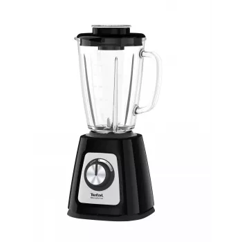 Galda blenderis Tefal BL4358 — 800 W, 1,25 L stikla trauks, ledus drupināšana, melns/brushed steel
