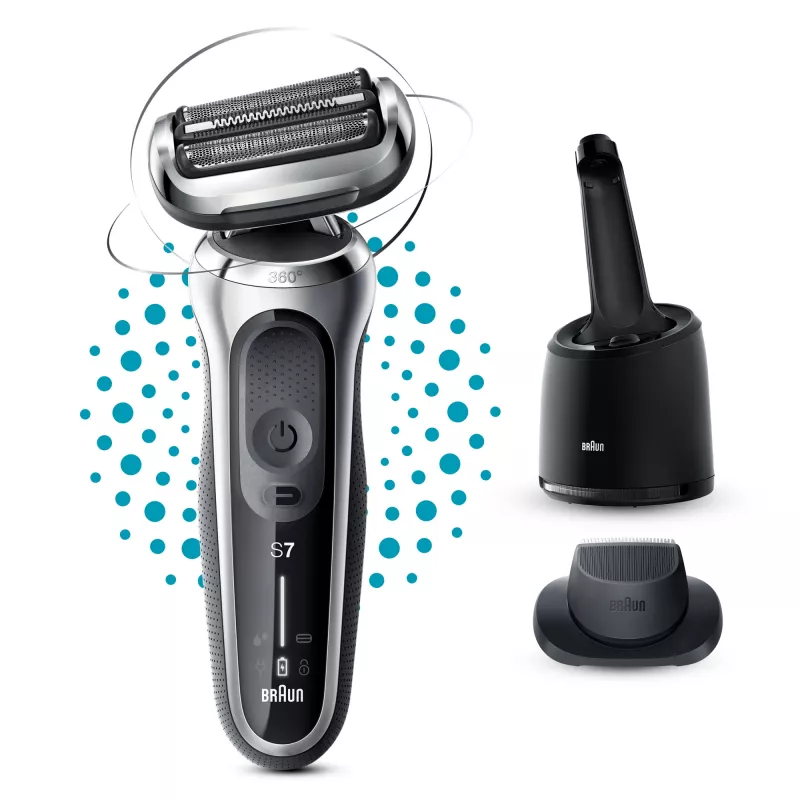 Folijveida skuveklis Braun Series 7 71-S7200c Melns Sudrabs Litija-Jons 50 min