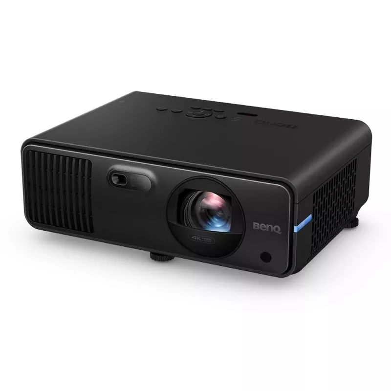 Īsmetiena projektors BenQ LK835ST — DLP 4K (4096×2400), 4000 ANSI lūmeni, lāzers, metiena koeficients 0.69–0.83, motorizēts fokuss, melns
