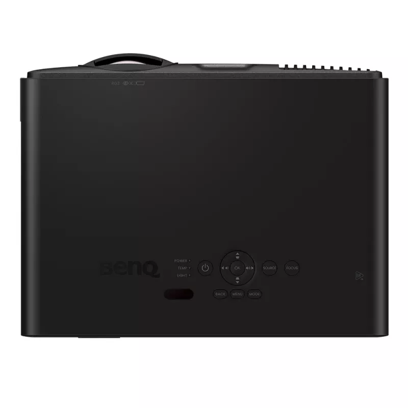 Īsmetiena projektors BenQ LK835ST — DLP 4K (4096×2400), 4000 ANSI lūmeni, lāzers, metiena koeficients 0.69–0.83, motorizēts fokuss, melns