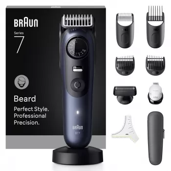 Braun BeardTrimmer 7 BT7540 bārdas trimmeris 0.5-20 mm akumulators melns zils