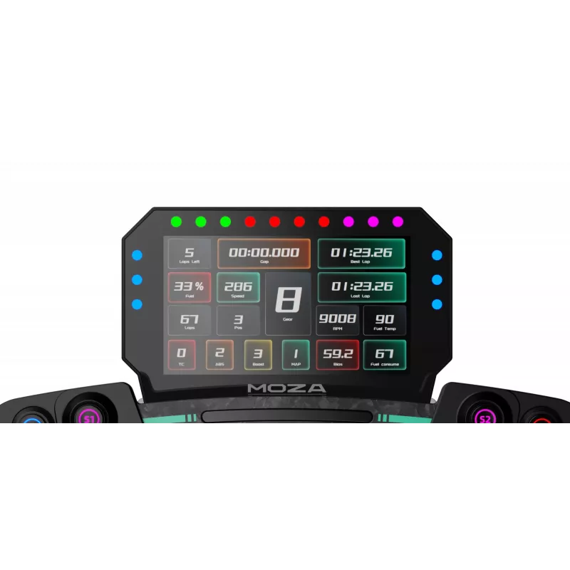 MOZA CM2 Racing Dash – vadu spēļu panelis sacīkšu simulācijām