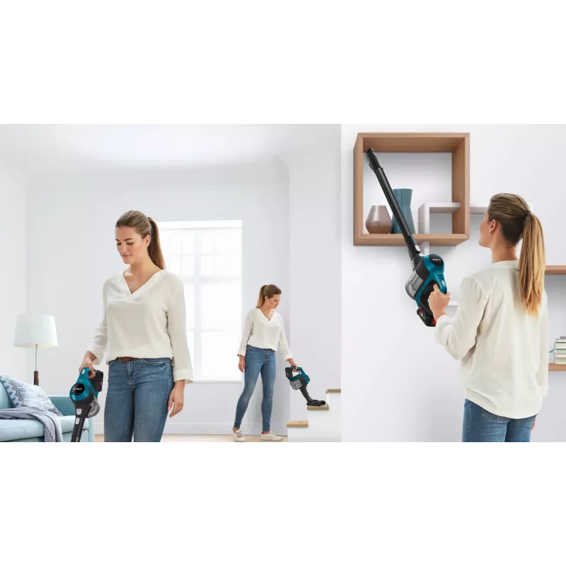 Bosch Serie 6 BBS611LAG bezvadu slotas putekļsūcējs 2-in-1, zils, 2.5 Ah