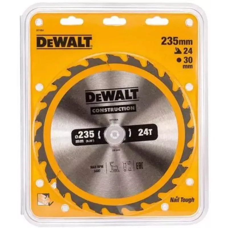 Zāģa asmens ripzāģim DeWALT DT1954-QZ 23,5 cm 1 gab.