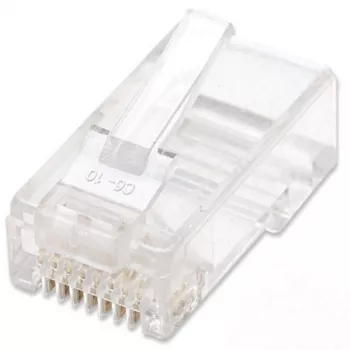 Techly IWP-JAR-C5RTY RJ45 savienotājs caurspīdīgs 100 gab. burciņā
