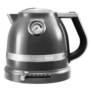 Elektriskā tējkanna KITCHENAID 5KEK1522EMS — 1.5 L, 2400 W, nerūsējošais tērauds, 7 temperatūras iestatījumi