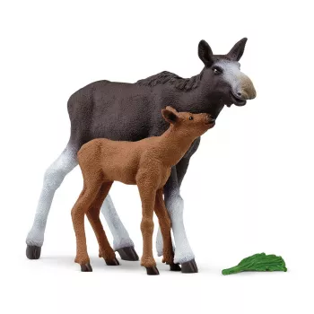 Figūru komplekts Schleich WILD LIFE Aļņu ģimene – reālistiski dzīvnieku tēli, 3+ gadi, daudzkrāsains
