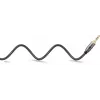 Audio kabelis Goobay 65285 3.5 mm vīrišķais uz 2×RCA vīrišķais, 1 m, varš, apzeltīti kontakti, magnētiskais ekranējums (melns/sudrabs)