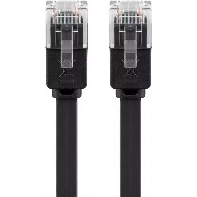 Tīkla kabelis Goobay 95384 RJ-45 Cat6 2 m Melns
