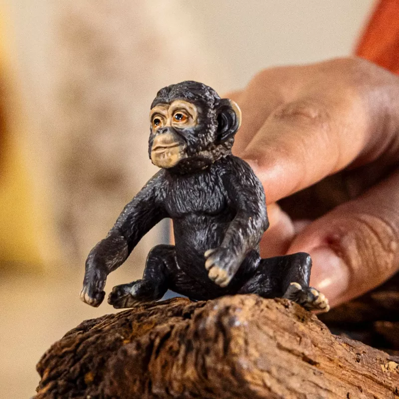 Schleich WILD LIFE Baby Chimpanzee figūriņa 14884, daudzkrāsaina, 3+ gadiem