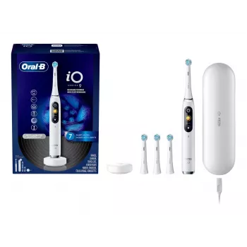 Elektriskā zobu birste Oral‑B iO Series 9 Luxe Edition — White Alabaster