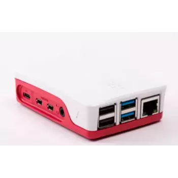 Korpuss Raspberry Pi 4 oficiālais sarkans-balts