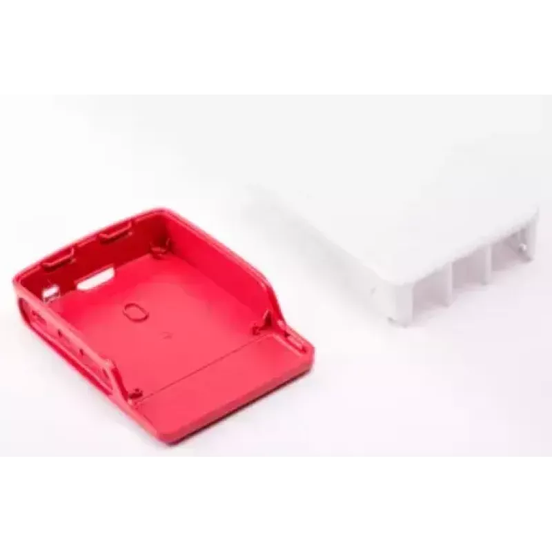 Raspberry Pi RB-CaseP4+06W oficiālais korpuss Raspberry Pi 4B, ABS plastmasa, sarkans/balts