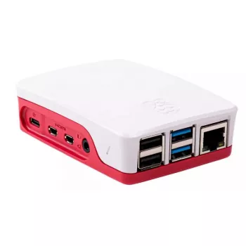 Korpuss Raspberry Pi 4 oficiālais sarkans-balts