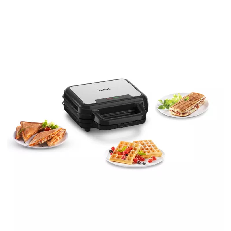 Tefal SW383D10 sviestmaižu gatavotājs 700 W Melns, Nerūsējošais tērauds