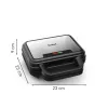 Tefal SW383D10 sviestmaižu gatavotājs 700 W Melns, Nerūsējošais tērauds