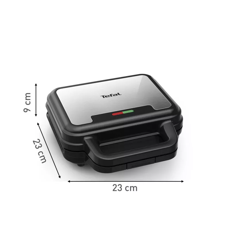 Tefal SW383D10 sviestmaižu gatavotājs 700 W Melns, Nerūsējošais tērauds