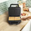 Tefal SW383D10 sviestmaižu gatavotājs 700 W Melns, Nerūsējošais tērauds