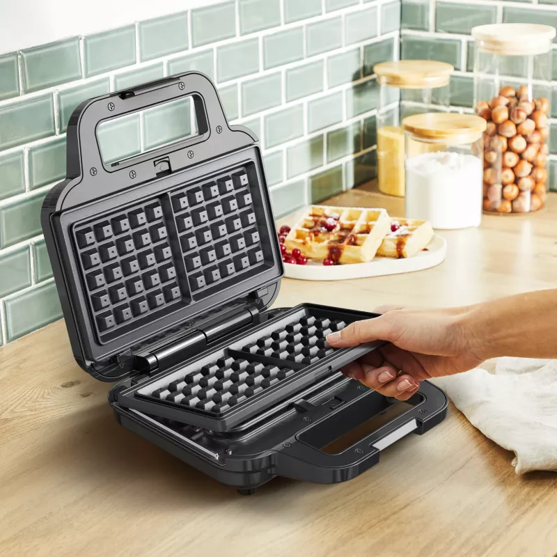 Tefal SW383D10 sviestmaižu gatavotājs 700 W Melns, Nerūsējošais tērauds