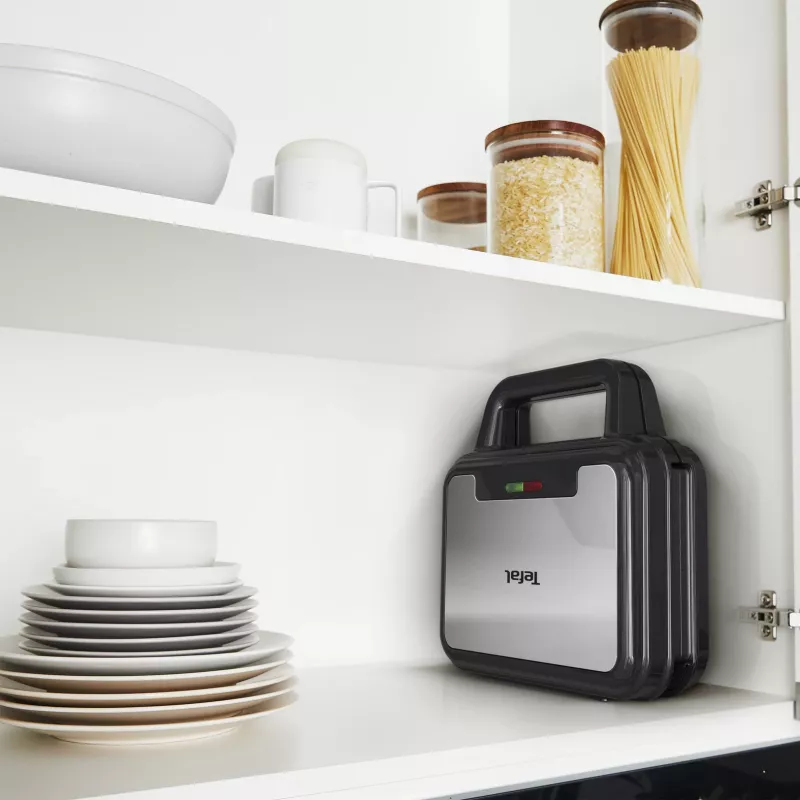 Tefal SW383D10 sviestmaižu gatavotājs 700 W Melns, Nerūsējošais tērauds
