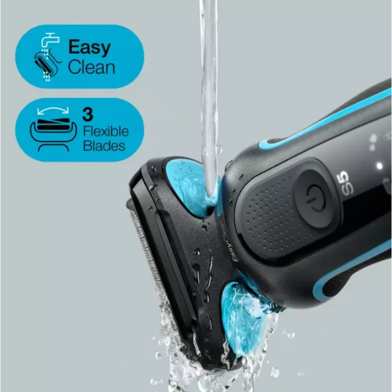 Braun Series 5 51-M4500cs folijnieksēja, melna, zila