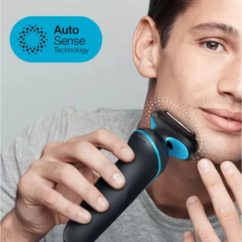 Braun Series 5 51-M4500cs folijnieksēja, melna, zila