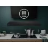 Oglekļa filtrs Electrolux MCFE06ST tvaika nosūcējiem, taisnstūrveida 235×235×27 mm, melns