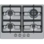 Iebūvējamā gāzes plīts virsma Bosch Serie 4 PGH6B5K90, 4 zonas, nerūsējošais tērauds, 60 cm, rotācijas vadība, wok deglis