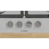 Iebūvējamā gāzes plīts virsma Bosch Serie 4 PGH6B5K90, 4 zonas, nerūsējošais tērauds, 60 cm, rotācijas vadība, wok deglis