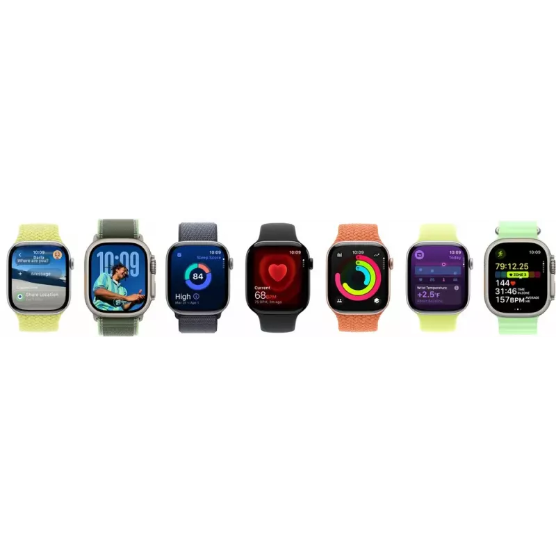 Apple Watch Series 11 GPS 46mm Rožu zelta alumīnija korpuss ar Light Blush Sport siksniņu S/M