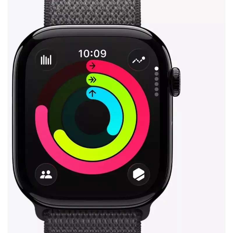Apple Watch Series 11 GPS 46mm Rožu zelta alumīnija korpuss ar Light Blush Sport siksniņu S/M