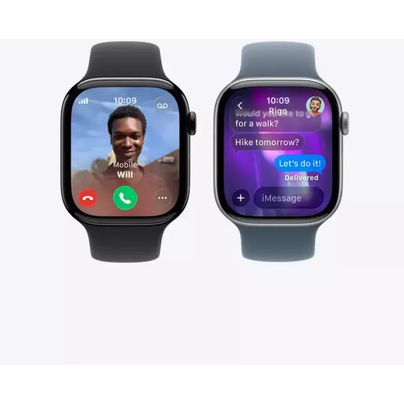Apple Watch Series 11 GPS 46mm Rožu zelta alumīnija korpuss ar Light Blush Sport siksniņu S/M