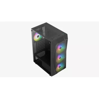 PC korpuss Aerocool Falcon ARGB Midi Tower Melns