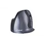 BakkerElkhuizen Evoluent D Small Wireless, labā roka, vertikāls, lāzers, RF bezvadu, 3200 DPI, melns