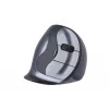 BakkerElkhuizen Evoluent D Small Wireless, labā roka, vertikāls, lāzers, RF bezvadu, 3200 DPI, melns
