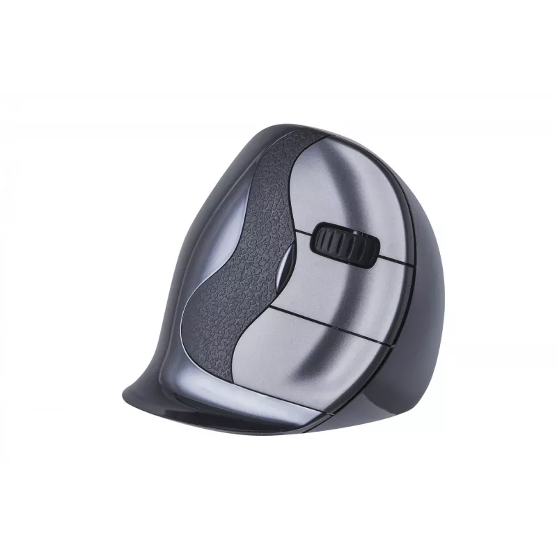 BakkerElkhuizen Evoluent D Small Wireless, labā roka, vertikāls, lāzers, RF bezvadu, 3200 DPI, melns