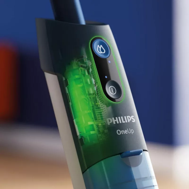 Philips XV5113/01 OneUp 5000 Series bezvadu elektriskā mazgāšanas slota, tīrā ūdens tvertne 0,281 l / netīrā 0,178 l, 70 min, 35 cm, zila