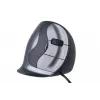BakkerElkhuizen Evoluent D Medium, Labā roka, Vertikāls dizains, Lāzera, USB Type-A, 3200 DPI, Melns