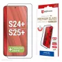 Displex pilna ekrāna aizsargstikls (10H) Samsung Galaxy S24+/S25+, ar EASY-ON® Eco montāžas rāmi