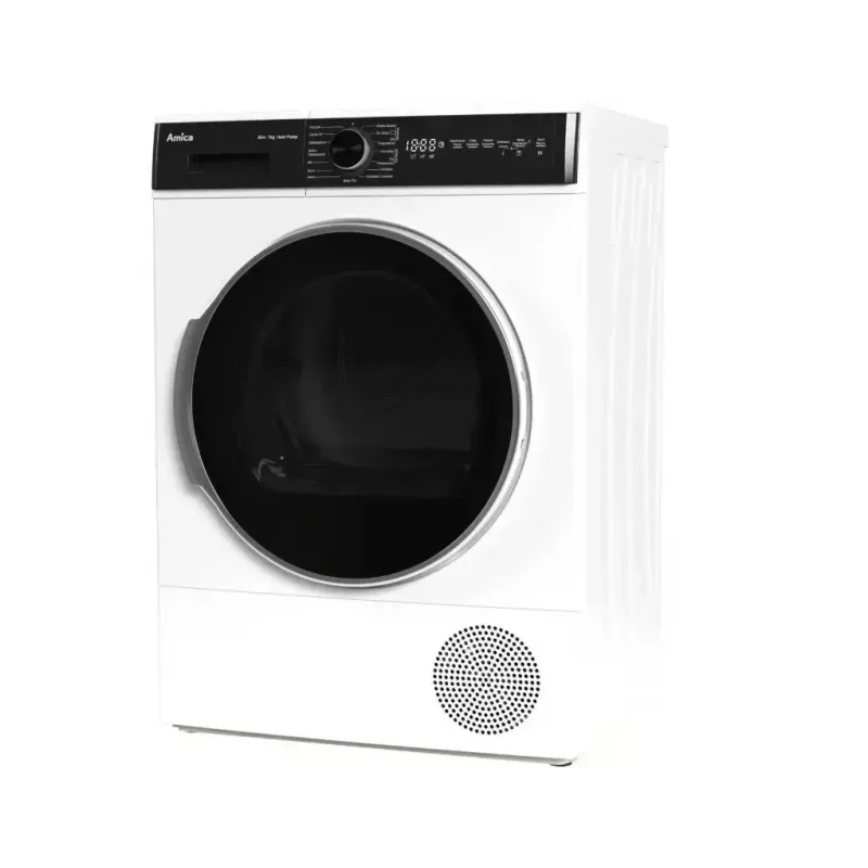 Veļas žāvētājs AMICA AD3S72LHB(E) 7 kg, brīvstāvošs, priekšējā ielāde, LED displejs, elektroniskā vadība, balts