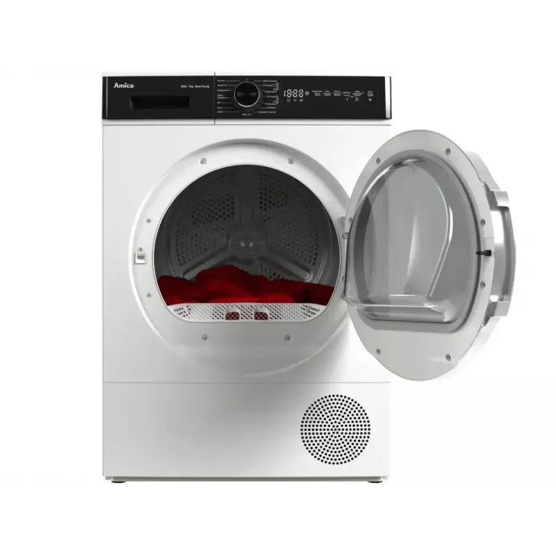 Veļas žāvētājs AMICA AD3S72LHB(E) 7 kg, brīvstāvošs, priekšējā ielāde, LED displejs, elektroniskā vadība, balts