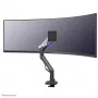 Monitora roka Neomounts DS70-256BL1 spēlēm, 24–57 collu ekrāniem, gāzes atspere, Topfix, 30 kg, VESA 75–200 mm