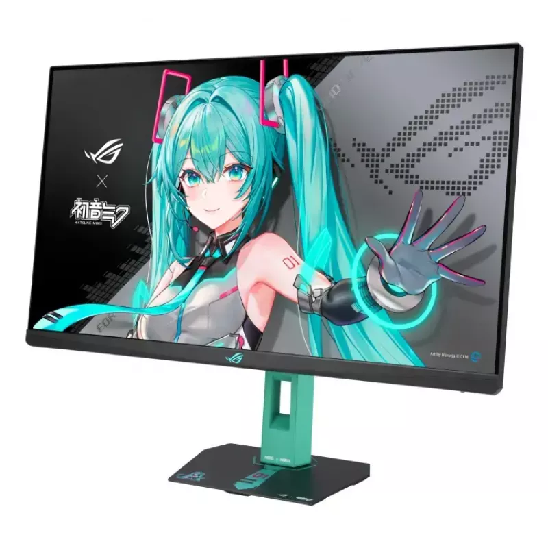 ASUS ROG Strix XG27ACMEG-G Hatsune Miku Edition dators monitors 68.6 cm (27 collas) 2560 x 1440 pikseļi Wide Quad HD LCD Daudzkrāsains