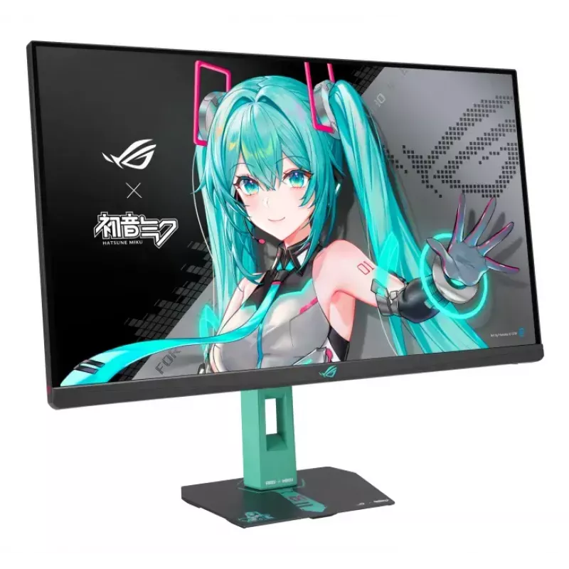 ASUS ROG Strix XG27ACMEG-G Hatsune Miku Edition dators monitors 68.6 cm (27 collas) 2560 x 1440 pikseļi Wide Quad HD LCD Daudzkrāsains