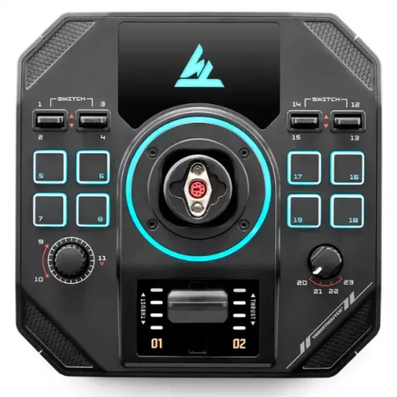 Thrustmaster Sol-R 4 HOTAS Black USB sviras + dzinēja vadības svira Analogs / Digitāls PC
