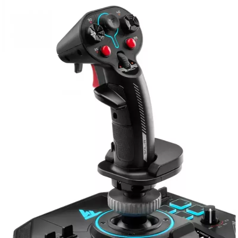 Thrustmaster Sol-R 4 HOTAS Black USB sviras + dzinēja vadības svira Analogs / Digitāls PC
