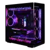 ZALMAN P60 BLACK PC Midi Tower korpuss — ATX/Mini-ITX, rūdīts stikls, 3x120mm sānu + 2x120mm aizmugures ventilatori, 290×475×478 mm